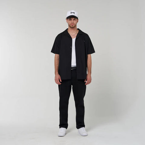 Crate Script Cuban Collar Shirt