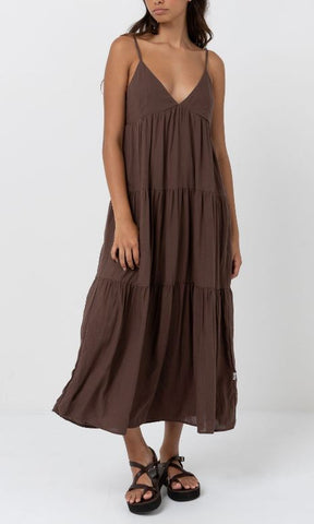 Rhythm Classic Tiered Midi Dress