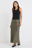 Re Union Linen Midi Skirt