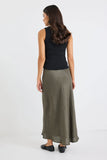 Re Union Linen Midi Skirt