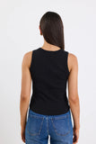 Re:Union Cobble Black Rib Cutaway Tank