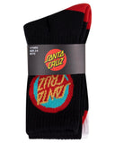 Santa Cruz Bold Shadow Dot Crew 4 Pack Sock