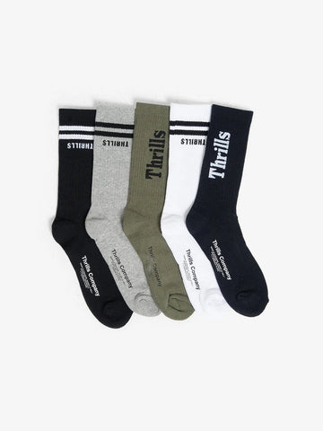 Thrills Minimal Thrills 5 Pack Socks