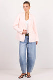 Among the Brave Diploma Soft Pink Linen Two Button Vent Sleeve Blazer