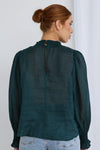 Ivy + Jack Emphatic Forest Ramie High Neck LS Top