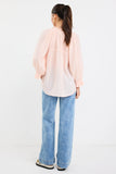 Ivy + Jack Expression Rosewater Voile SS Tie Front Top