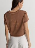 Rhythm Outside Vintage Crop Crew Tee