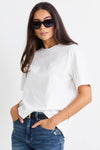 Stories Be Told Street Ivory Crew Neck Short Sleeved Boxy Tee