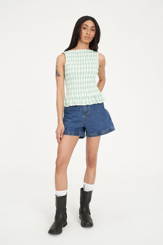 Huffer Celine Gigi Shirred Top