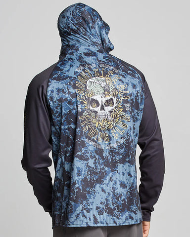 The Mad Hueys Caught Fk All UPF 50+ Hooded Masked Fishing Jersey