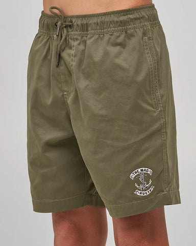 The Mad Hueys Skull Anchor Youth Volley Short