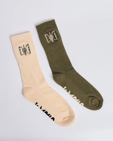 The Mad Hueys Ahoy Fkrs Storm Socks 2 Pack