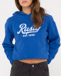 Rusty Old School Cropped Hooded Fleece