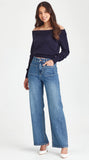 Junkfood Libby Wide Leg Denim Jean