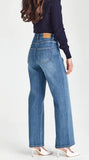 Junkfood Libby Wide Leg Denim Jean