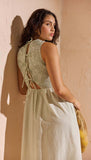 MinkPink Sabrina Tie Back Midi Dress