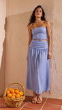 Minkpink Luna Yoke Detail Maxi Skirt