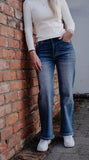 Junkfood Mid Rise Short Stuff Denim Blue