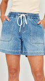 Junkfood Millie Blue Shorts