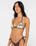 Rusty La Cabana Contrast Tri Bikini Top