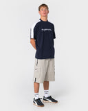 Rusty 8 Ball Elastic Cargo Short