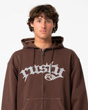 Rusty Freaker Zip Thru Hooded Fleece