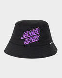Santa Cruz Youth Strange Check Dot Reversible Bucket Hat
