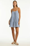 Sea Level Boathouse Tie Back Short Sundress