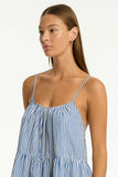 Sea Level Boathouse Tie Back Short Sundress