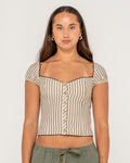 Rusty Sandy Button Up Top