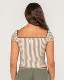 Rusty Sandy Button Up Top