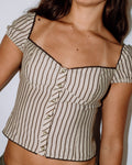 Rusty Sandy Button Up Top