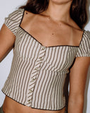 Rusty Sandy Button Up Top