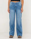 Rusty Flip Mommy Low Rise Wide Leg Denim Jean