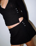 Rusty I Kissed a Pearl Lace Wrap Mini Skirt