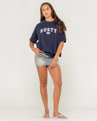 Rusty All Saint Collegiate OG Oversize Tee