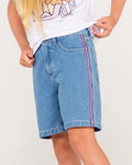 Rusty Flip Girl Low Rise Wide Leg Denim Jort