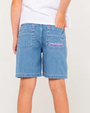 Rusty Flip Girl Low Rise Wide Leg Denim Jort