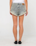 Rusty Pheonix Low Rise Denim Mini Short