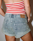 Rusty Pheonix Low Rise Denim Mini Short