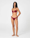 Rusty Cedar Midi Side Ties Bikini Bottom