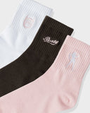 Rusty Fancy Day Crew 3 Sock Pack