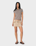 Rusty Peta Stripe Polo Baby Tee