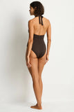 Sea Level De Luxe V Neck Halter One Piece