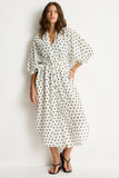 Sea Level Dottie Boho Long Shirt Dress