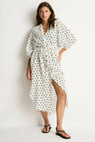 Sea Level Dottie Boho Long Shirt Dress
