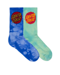 Santa Cruz Youth Dye Crew Sock 2 Pack