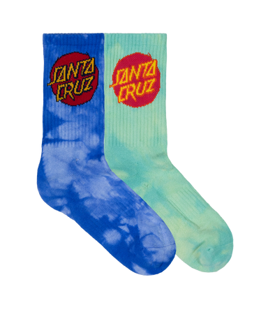 Santa Cruz Youth Dye Crew Sock 2 Pack