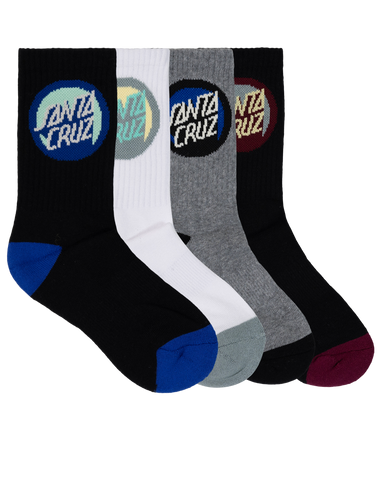 Santa Cruz Youth Bold Shadow Dot Crew Sock