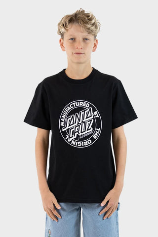 Santa Cruz Boys MFG Dot Front Short Sleeve Tee
